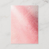 Moderne Glitter Discount Card Kortingskaartje (Achterkant)