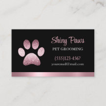 Moderne Glitter Dog Paw-afdrukpagina's