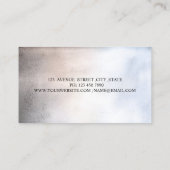 Moderne glitter-drift: elegante professionele gebr visitekaartje (Achterkant)
