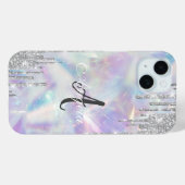 Moderne Glitter Drips Holografisch, Monogram Case-Mate iPhone Case (Achterkant (horizontaal))