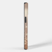 Moderne Glitter Drips, Monogram Koper Case-Mate iPhone Case (Achterkant / Rechts)