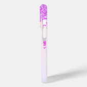 Moderne Glitter Drips,Ombre,Monogram Case-Mate iPhone Case (Achterkant / Links)