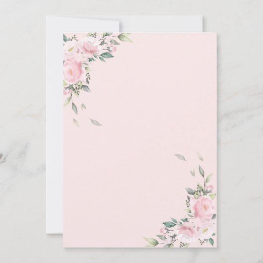 Moderne Glitter Drips Roos Gold 21e verjaardag Inv Kaart (Achterkant)