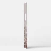 Moderne Glitter Drips Roze Goud, Monogram Case-Mat Case-Mate iPhone Case (Achterkant / Rechts)