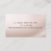 Moderne Glitter Drops, Lippenstift, Visagist Visitekaartje (Achterkant)