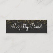 Moderne Glitter Elegante Schoonheidssalon Klantenkaartje (Voorkant)