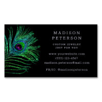 Moderne Glitter Feather Sieraden Stylist Kapper