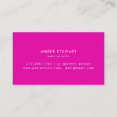 Moderne glitter Holographic Iridescent make-up Visitekaartje (Achterkant)