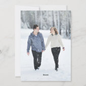 Moderne Glitter Marble & Gold Photo Save the Date Feestdagenkaart (Achterkant)