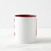 Moderne Glitter Monogram E Mok met Naam (Midden)
