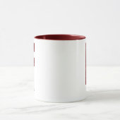 Moderne Glitter Monogram F Mok met Naam (Midden)