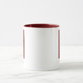 Moderne Glitter Monogram H Mok met Naam (Midden)