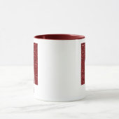 Moderne Glitter Monogram M Mok met Naam (Midden)