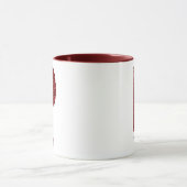 Moderne Glitter Monogram P Mok met Naam (Midden)