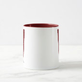 Moderne Glitter Monogram V Mok met Naam (Midden)