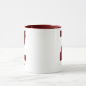 Moderne Glitter Monogram Z Mok met Naam (Midden)