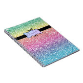 Moderne Glitter Ombre, Persoonlijk Notitieboek (Rechterzijde)