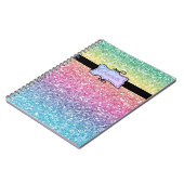 Moderne Glitter Ombre, Persoonlijk Notitieboek (Linkerzijde)