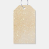 Moderne Glitter Ombre Vrolijk kerstcadeau Labels Cadeaulabel (Achterkant)