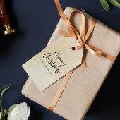 Moderne Glitter Ombre Vrolijk kerstcadeau Labels Cadeaulabel
