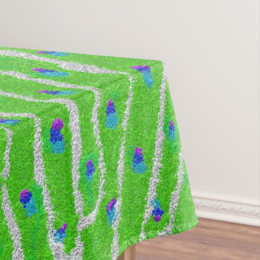 Moderne glitter pauw veer tafelkleed (Voorbeeld)