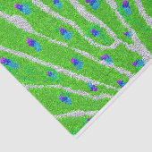 Moderne glitter pauw veer tissuepapier (Detail)