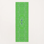 Moderne glitter pauw veer yogamat (Voorkant)