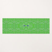 Moderne glitter pauw veer yogamat (Voorkant (horizontaal))