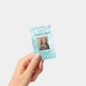 Moderne Glitter Personeelsfoto ID-badge Badge (Handheld)
