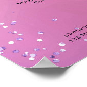 Moderne Glitter Price List Poster (Hoek)