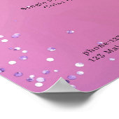Moderne Glitter Prijslijst Poster (Hoek)