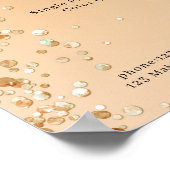 Moderne Glitter Prijslijst Poster (Hoek)