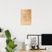 Moderne Glitter Prijslijst Poster (Thuiskantoor)