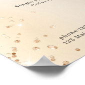 Moderne Glitter Prijslijst Poster (Hoek)