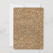 Moderne Glitter Roze Goud Blush Glam Bruiloft Kaart (Achterkant)