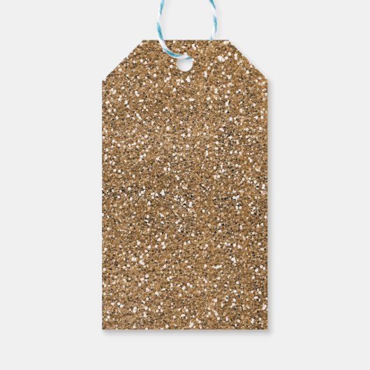 Moderne Glitter Roze Goud Blush Glam Dank Je Cadeaulabel (Achterkant)