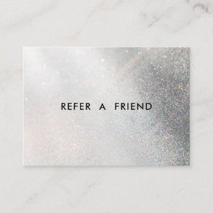 Moderne Glitter Salon Discount Card Kortingskaartje