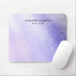 Moderne Glitter Salon Licht-Paarse Muismat<br><div class="desc">Modern, licht-paarse, glitter, salonontwerp. Bewerk uw product in een paar minuten door uw gegevens toe te voegen. U kunt het lettertype / de kleur / positie wijzigen door "verdere personalisatie".</div>