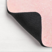 Moderne Glitter Salon Lichtroze Muismat (Hoek)