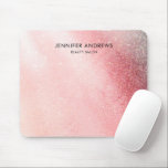 Moderne Glitter Salon Lichtroze Muismat<br><div class="desc">Modern,  lichtroze,  glitter,  salonontwerp. Bewerk uw product in een paar minuten door uw gegevens toe te voegen. U kunt het lettertype / de kleur / positie wijzigen door "verdere personalisatie".</div>
