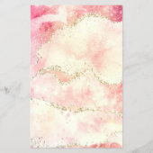 Moderne Glitter Salon Prijslijst Flyer (Achterkant)