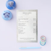 Moderne Glitter Salon Prijslijst Flyer (Enkel)