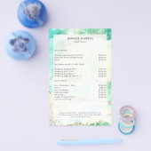 Moderne Glitter Salon Prijslijst Flyer (Enkel)