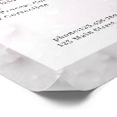 Moderne Glitter Salon Prijslijst Poster (Hoek)