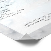 Moderne Glitter Salon-prijslijst Poster (Hoek)