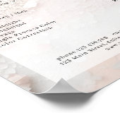 Moderne Glitter Salon-prijslijst Poster (Hoek)