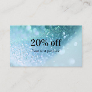 Moderne Glitter Salon & Spa Visitekaartje