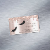 Moderne Glitter-schijven faux-as, Makeup-artiest Magnetisch Visitekaartje (Voorbeeld)