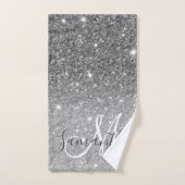 Moderne Glitter Sparkles Persoonlijk Bad Handdoek (Handdoek)