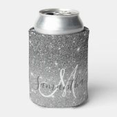 Moderne Glitter Sparkles Persoonlijk Blikjeskoeler (Blikje Voorkant)